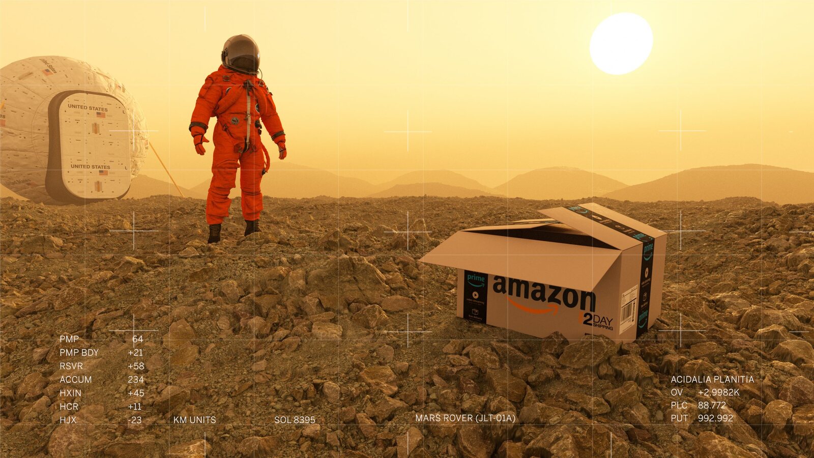 Amazon Mars Campaign, CGI-Kampagnenvisual