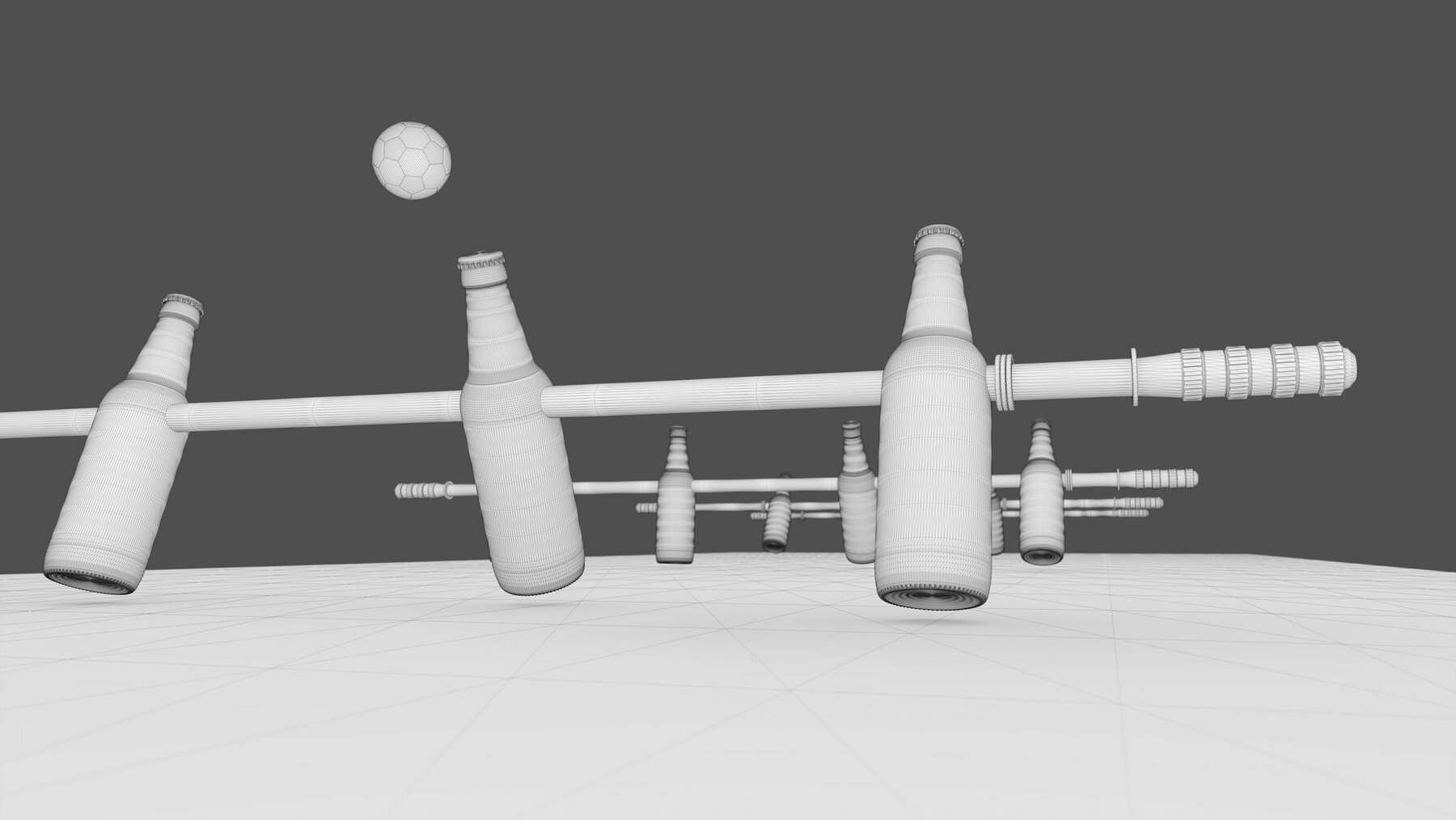 3D-Modell ohne Materialien und Licht
