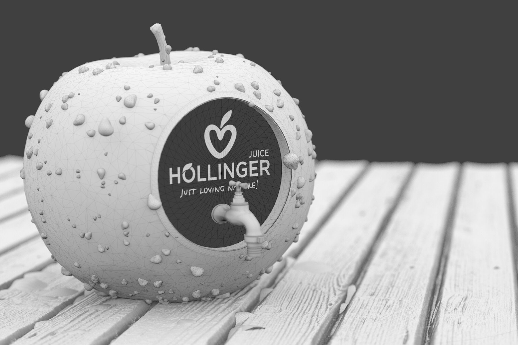 3D-Modell ohne Materialien und Licht