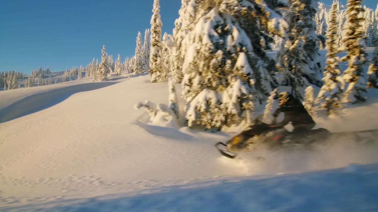 Ski-Doo im Tiefschnee